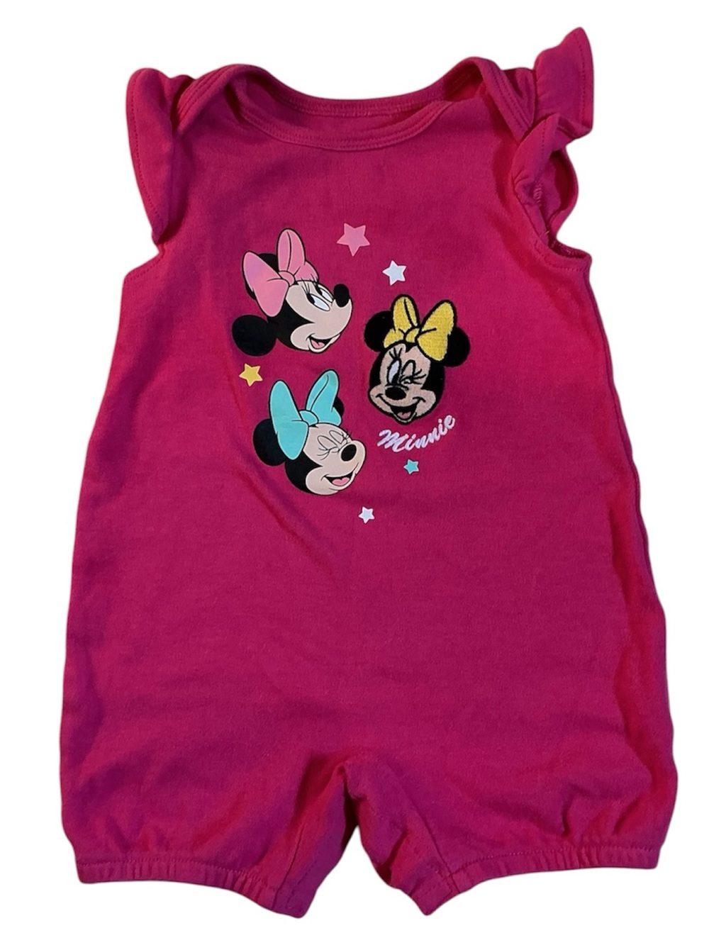 3/$20 Disney Baby Hot Pink Minnie Romper